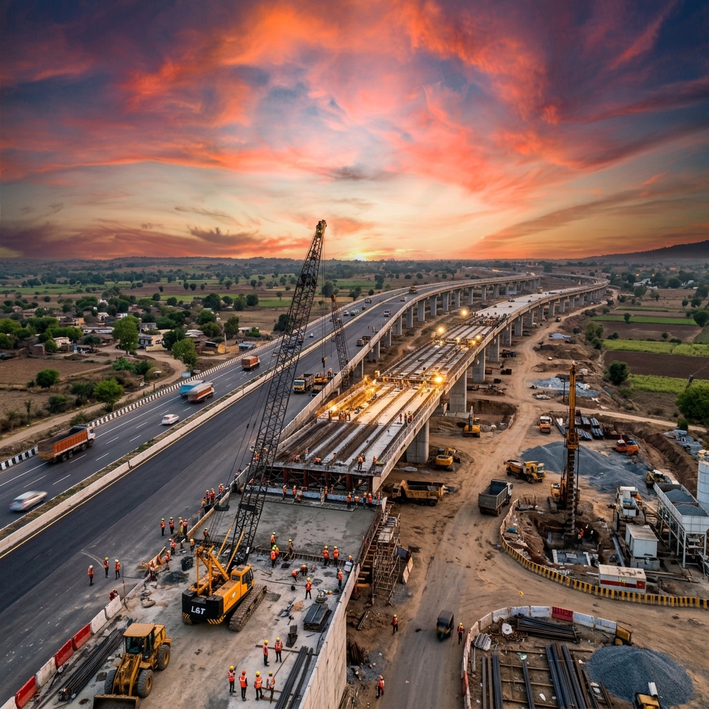 Highway expressway construction